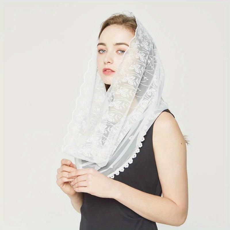 Infinity Scarf Knit - Voiles de chapelle pour femmes, mantilles,