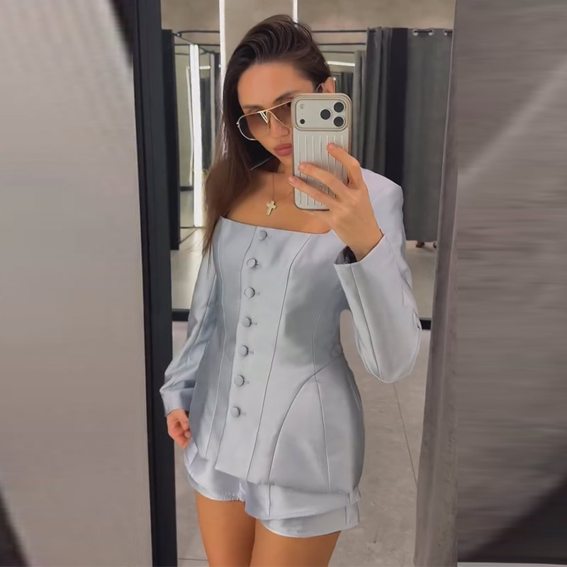 Pocket Square Set - Ensemble décontracté pour femme : veste