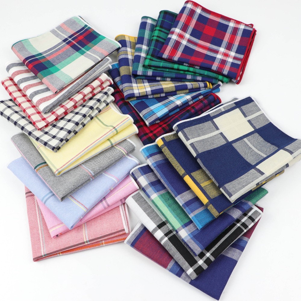 Handkerchief Cotton Men - Hommes coton mouchoirs tissé coloré impression