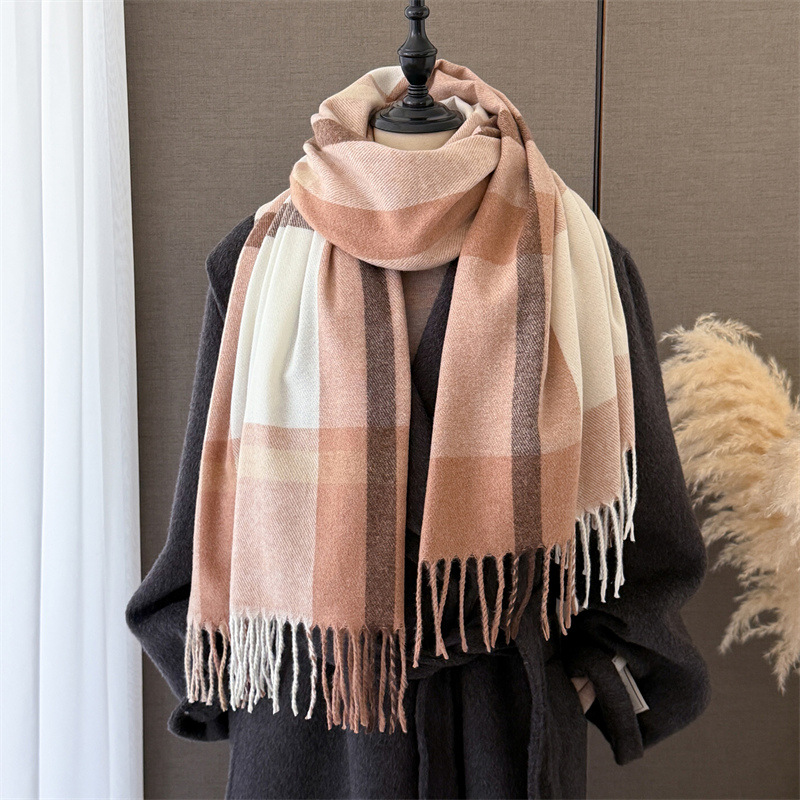 Pashmina Wrap Large - Écharpe en imitation cachemire pour femmes,