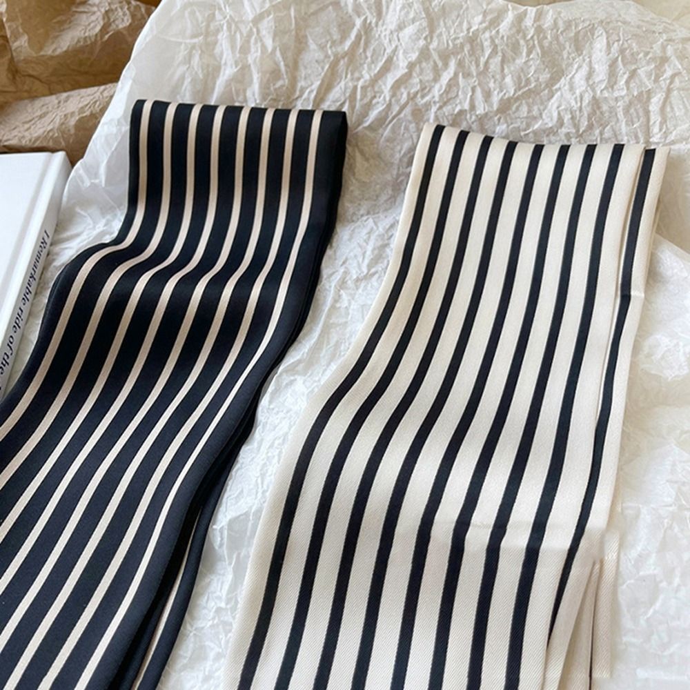 Cravate ruban bandeau foulard  - Silk Tie Striped avis et prix