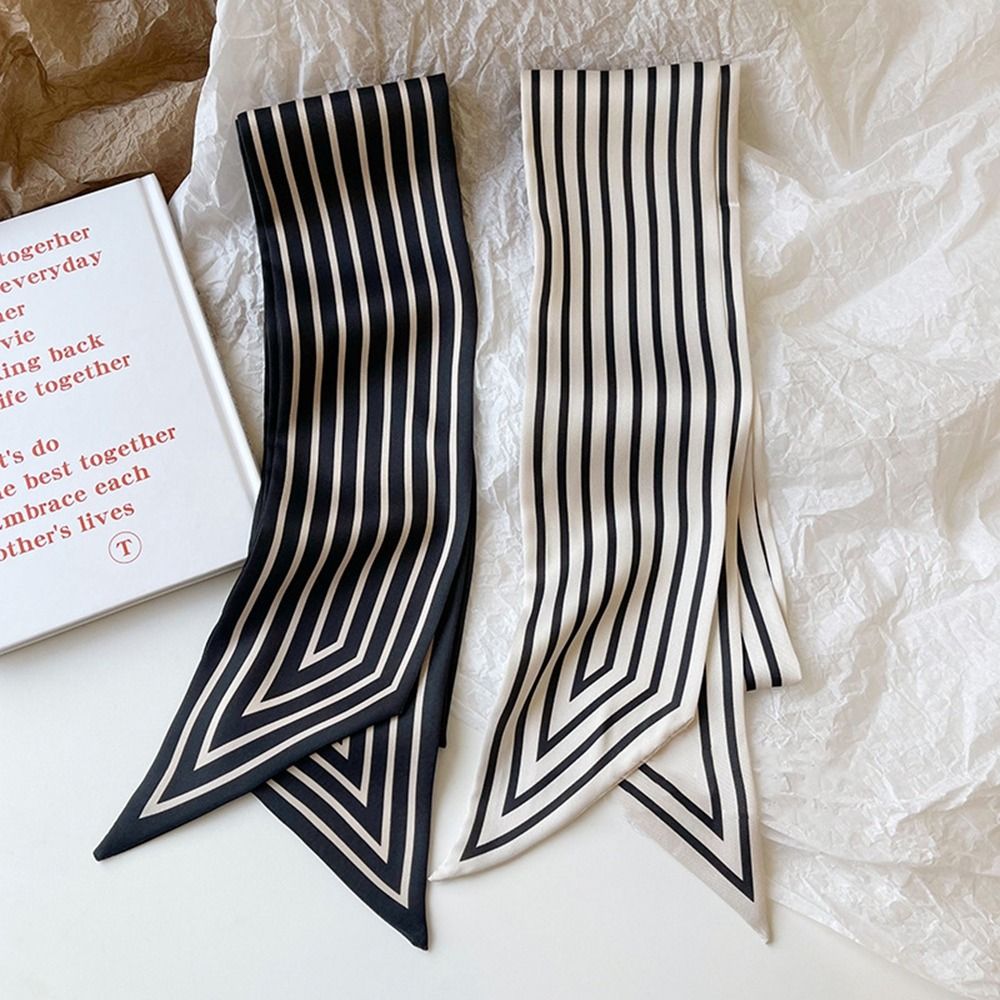 Cravate ruban bandeau foulard  - Silk Tie Striped avis et prix