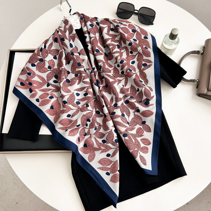 Foulard carré 90 cm de haute q - Scarf Silk Square avis et prix