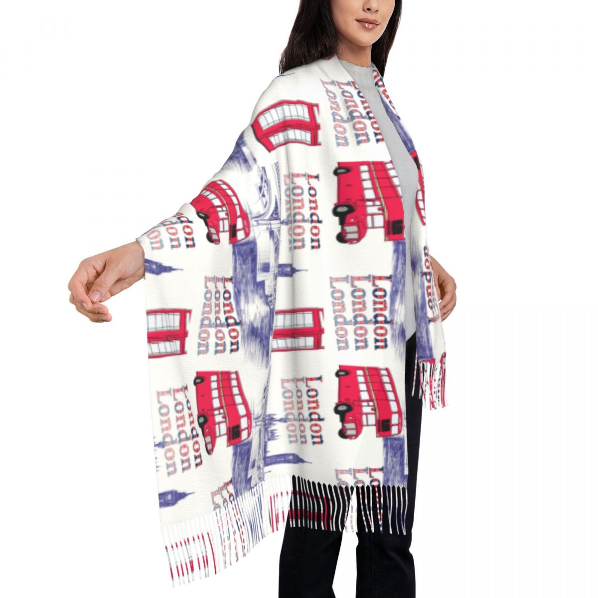 Londres Angleterre Scènes Châl - Pashmina Wrap Large avis et prix
