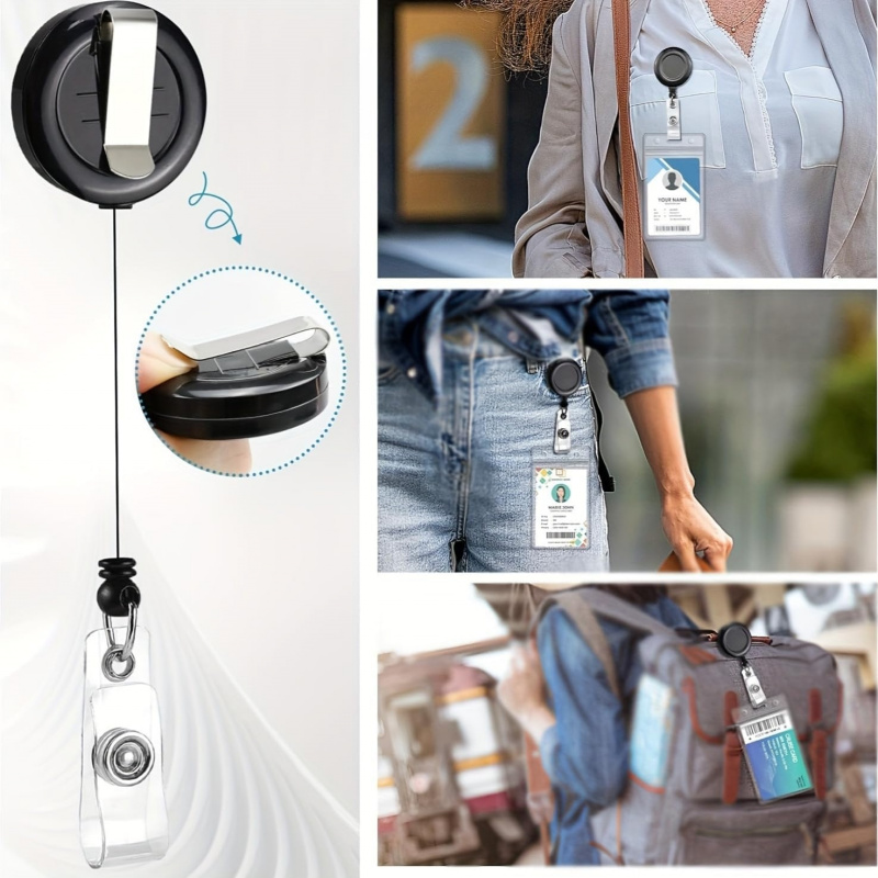 Lot de 4 cordons de cou noirs  - Lanyard Badge Holder avis et prix
