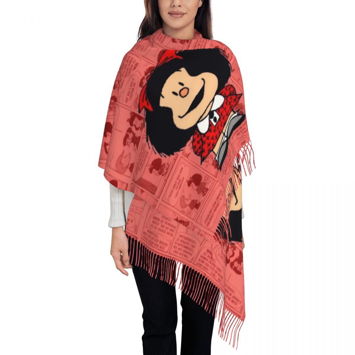 Écharpe à pampilles pour femme - Pashmina Wrap Large avis et prix