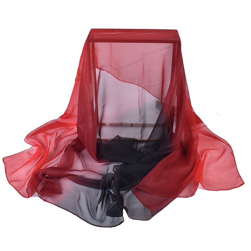 Écharpe longue en soie dégradé - Face Scarf Mask avis et prix