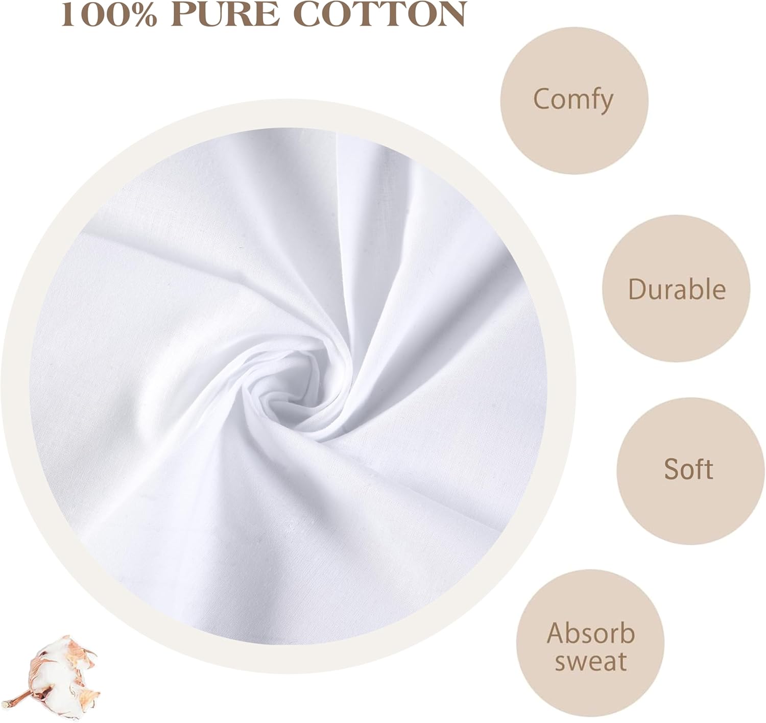 Mouchoir homme pur blanc 100%  - Handkerchief Cotton Men avis et prix