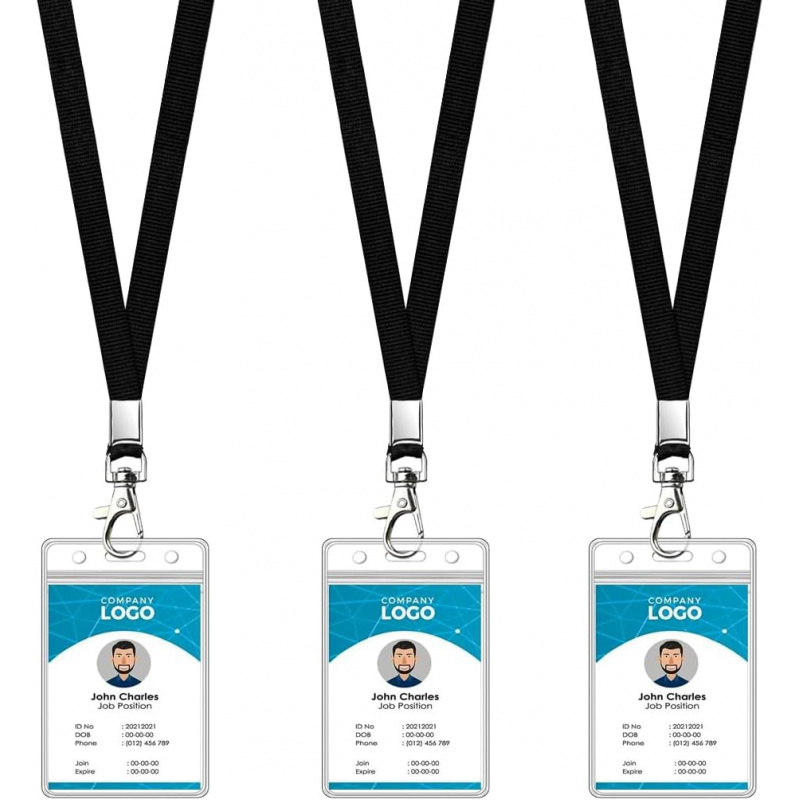 Paquet de 3 lanières de croisi - Lanyard Badge Holder avis et prix
