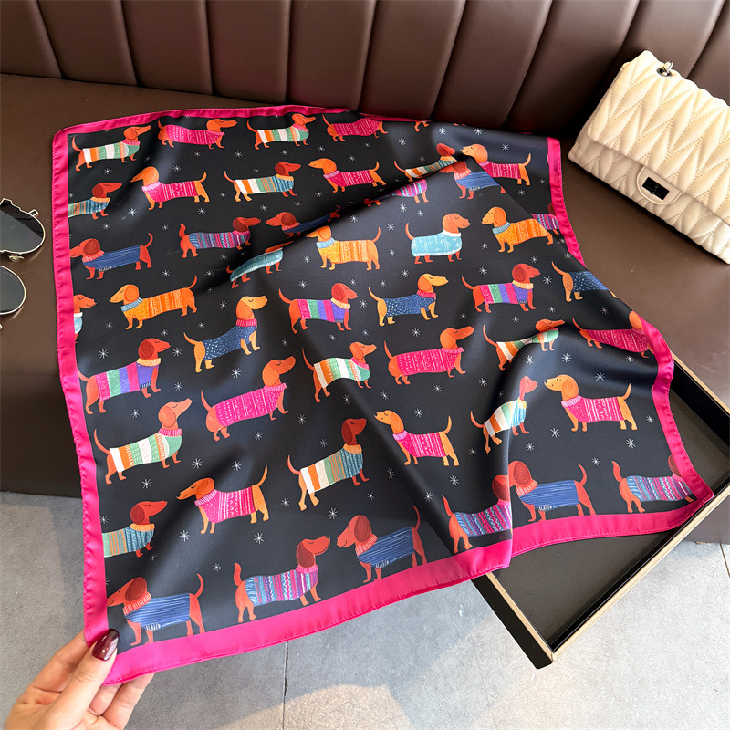 Foulard carré élégant en soie  - Face Scarf Mask avis et prix