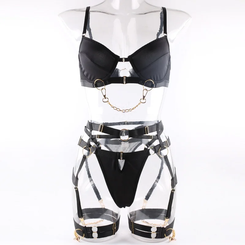Ensemble de lingerie sexy en m - Silk Tie Striped avis et prix