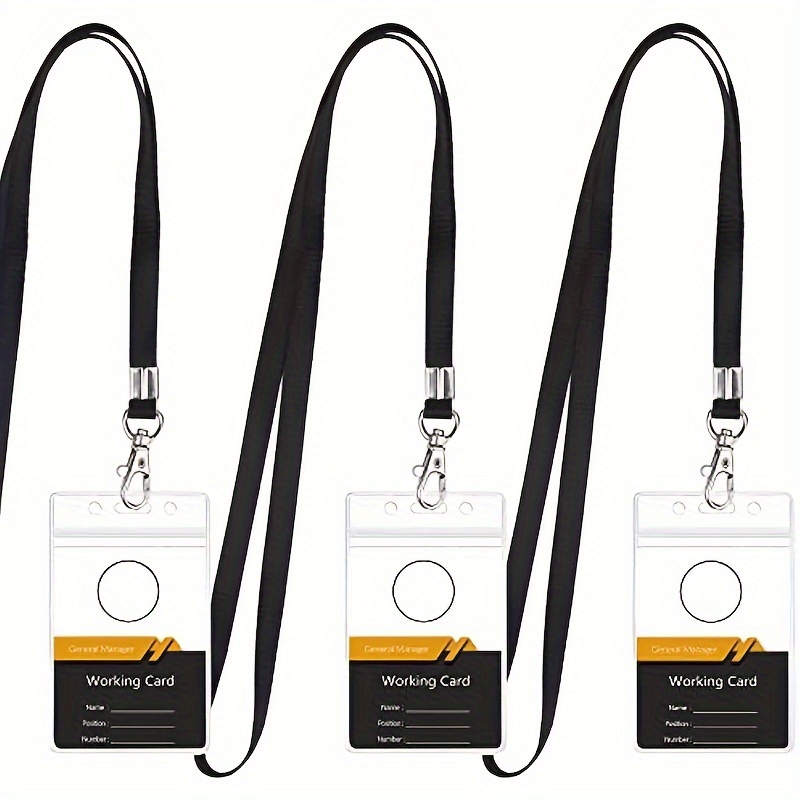 Porte-badge transparent et éta - Lanyard Badge Holder avis et prix